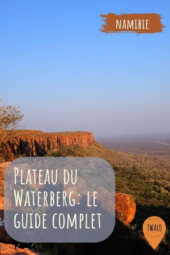 Le parc du Plateau du Waterberg en Namibie offre une nature sauvage spectaculaire et une faune diverse, idéal pour les amoureux de la nature.